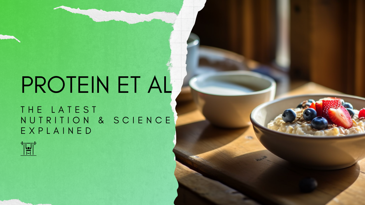 Let Us Talk About Protein.