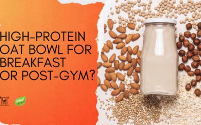 Plant-Based High-Protein Oat Bowl. Breakfast or post-gym?