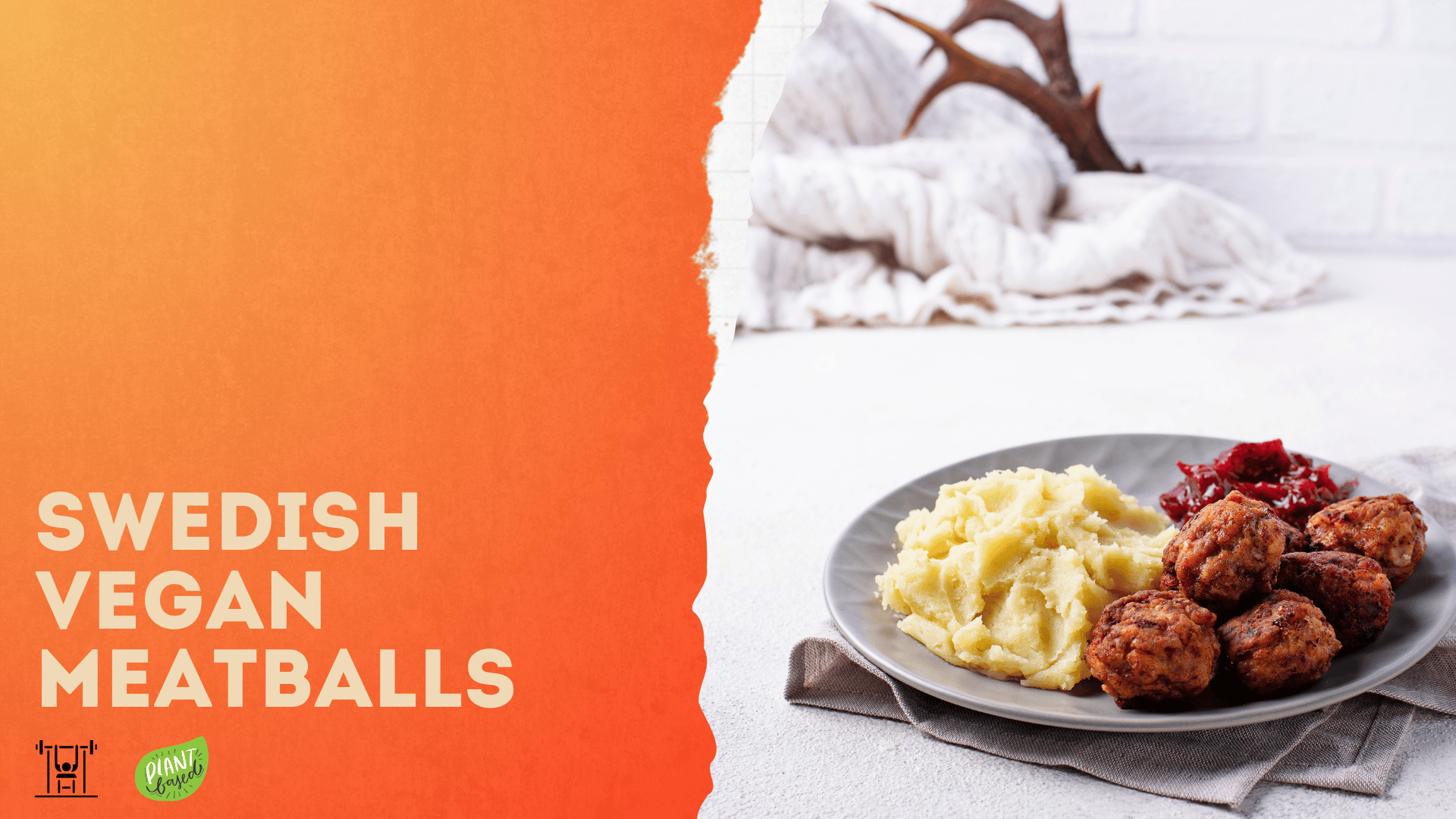 Swedish vegan meatballs, recipe from Strength By Fitness