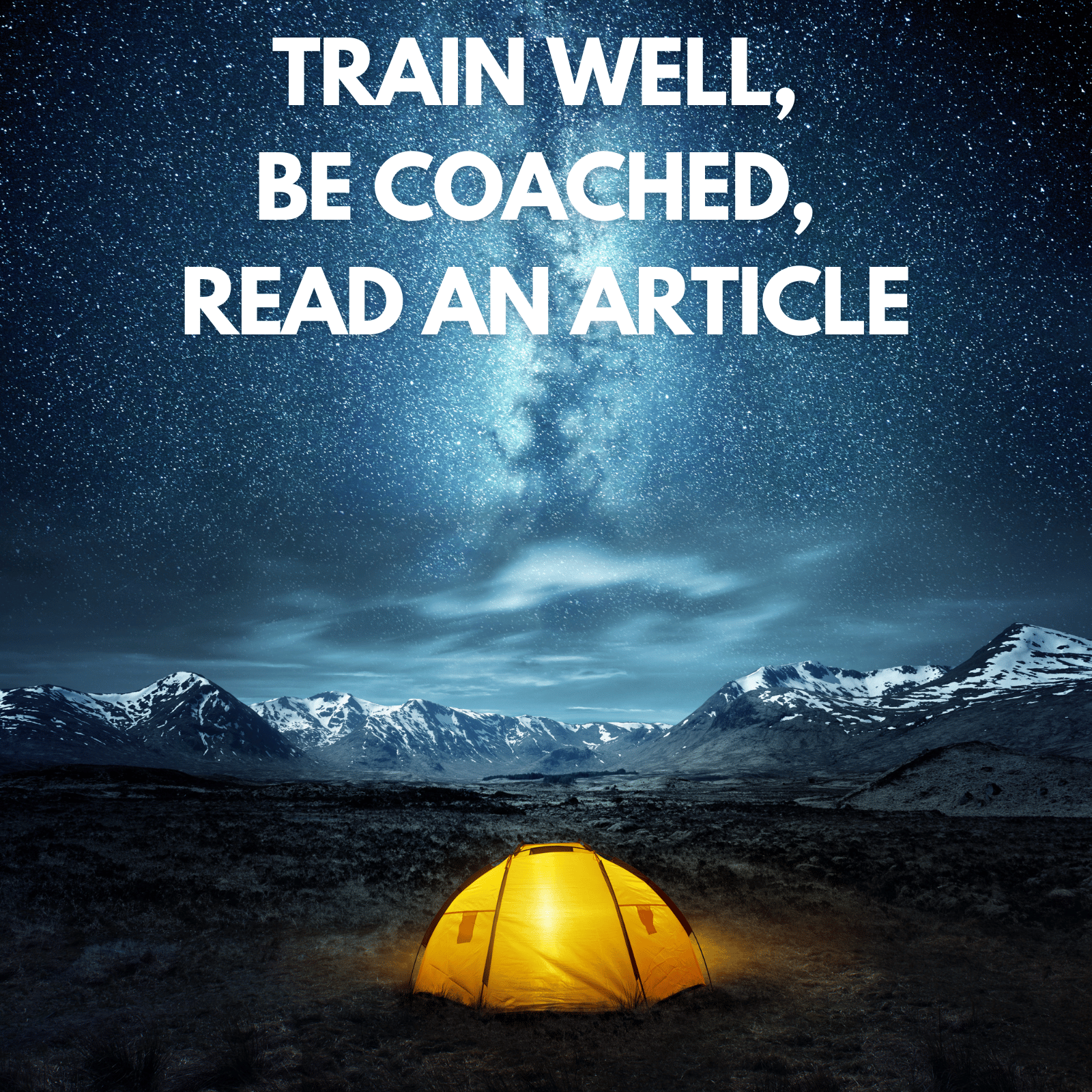 train well, be coached, read an article. Strength By Fitness.