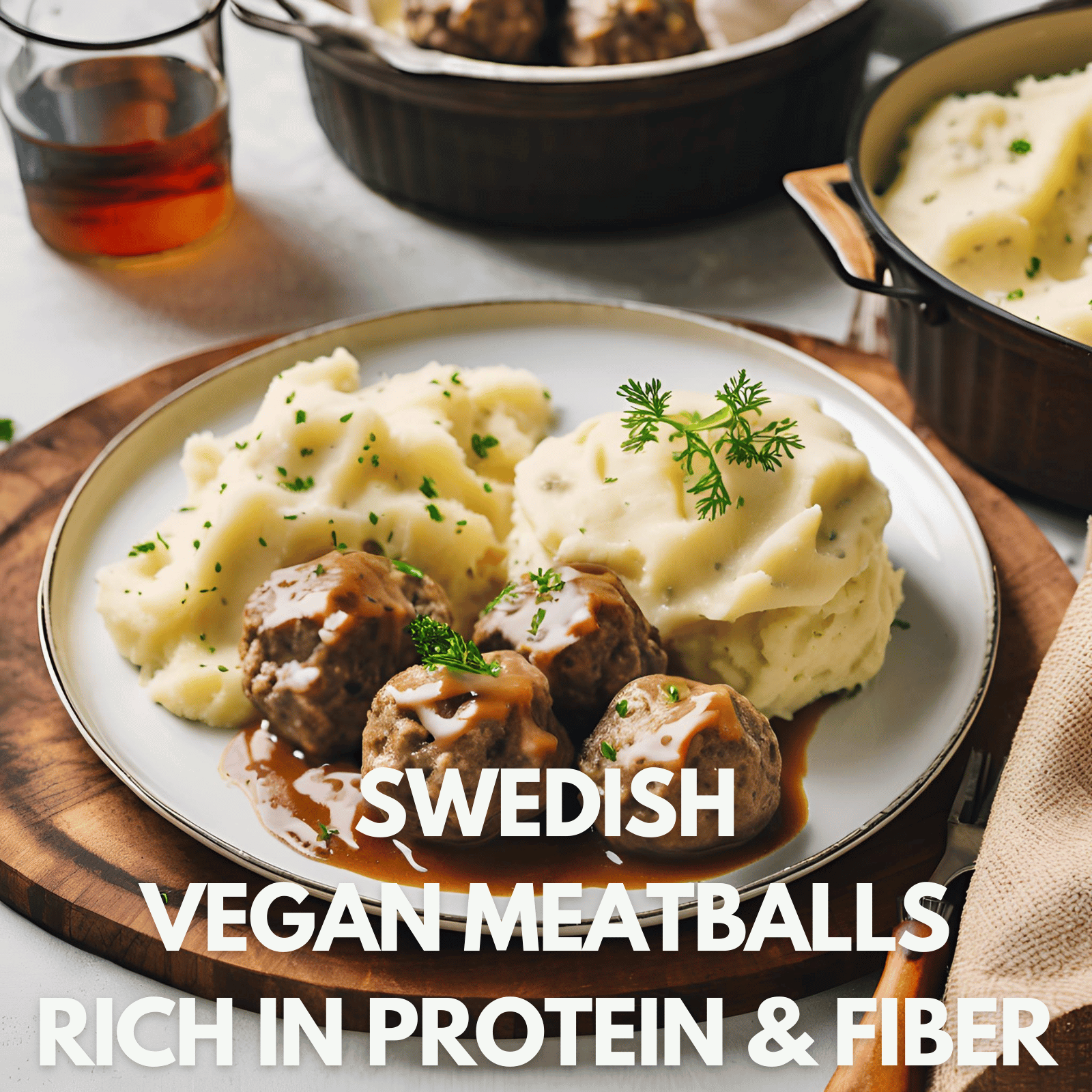 Vegan meatballs, high in protein and fiber. Strength by fitness.