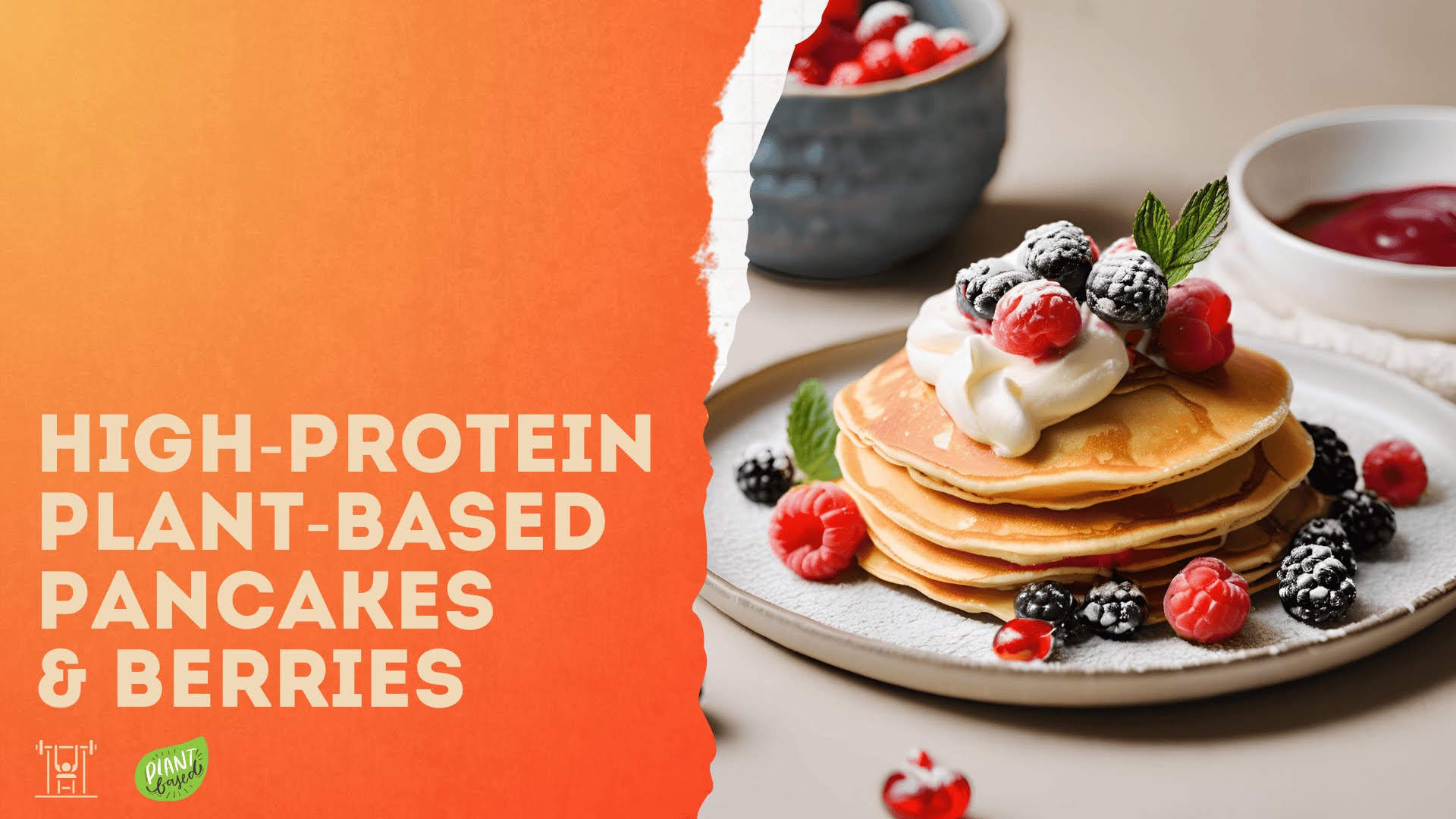 Strength By Fitness, high-protein pancakes. Our first higher-SPC pancake recipe.