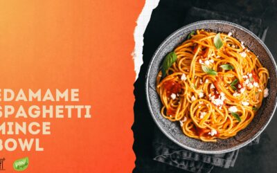 Edamame Spaghetti Mince Bowl. 100 Grams Of Protein