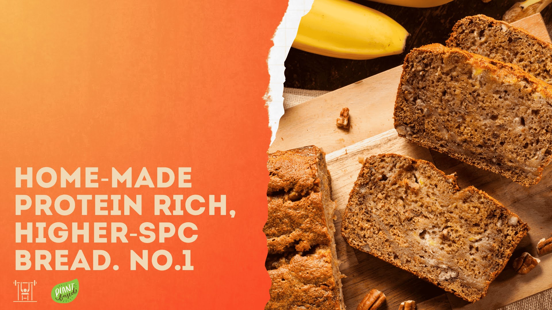 The first of Strength By Fitness homemade high-protein, higher-SPC bread recipes. This one features a high-protein banana bread recipe.