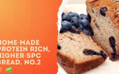 Homemade Blueberry Bread, Higher-SPC, High-Protein, Bread Recipe No 2