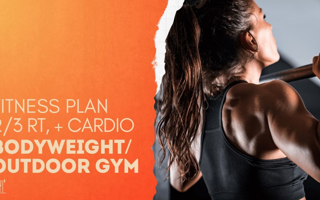 Fitness Plan: Bodyweight, Outdoor Gym Plan, Day 1 of 2 to 3 Days RT per Week.