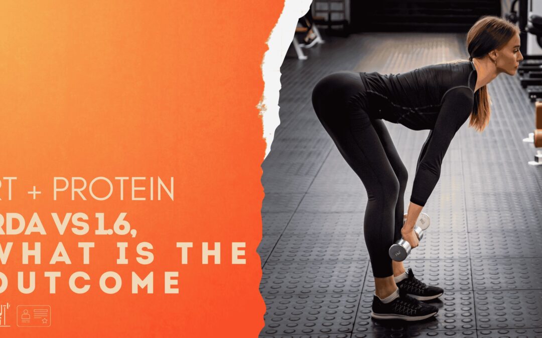 A Strength By Fitness Members & clients only article. In this article we talk about the important, and measurable outcome differences in health, ageing and fitness between a protein intake that is based on RDA and one that is twice as much. Ie, 1.6 grams of protein per kg of bodyweight and day.