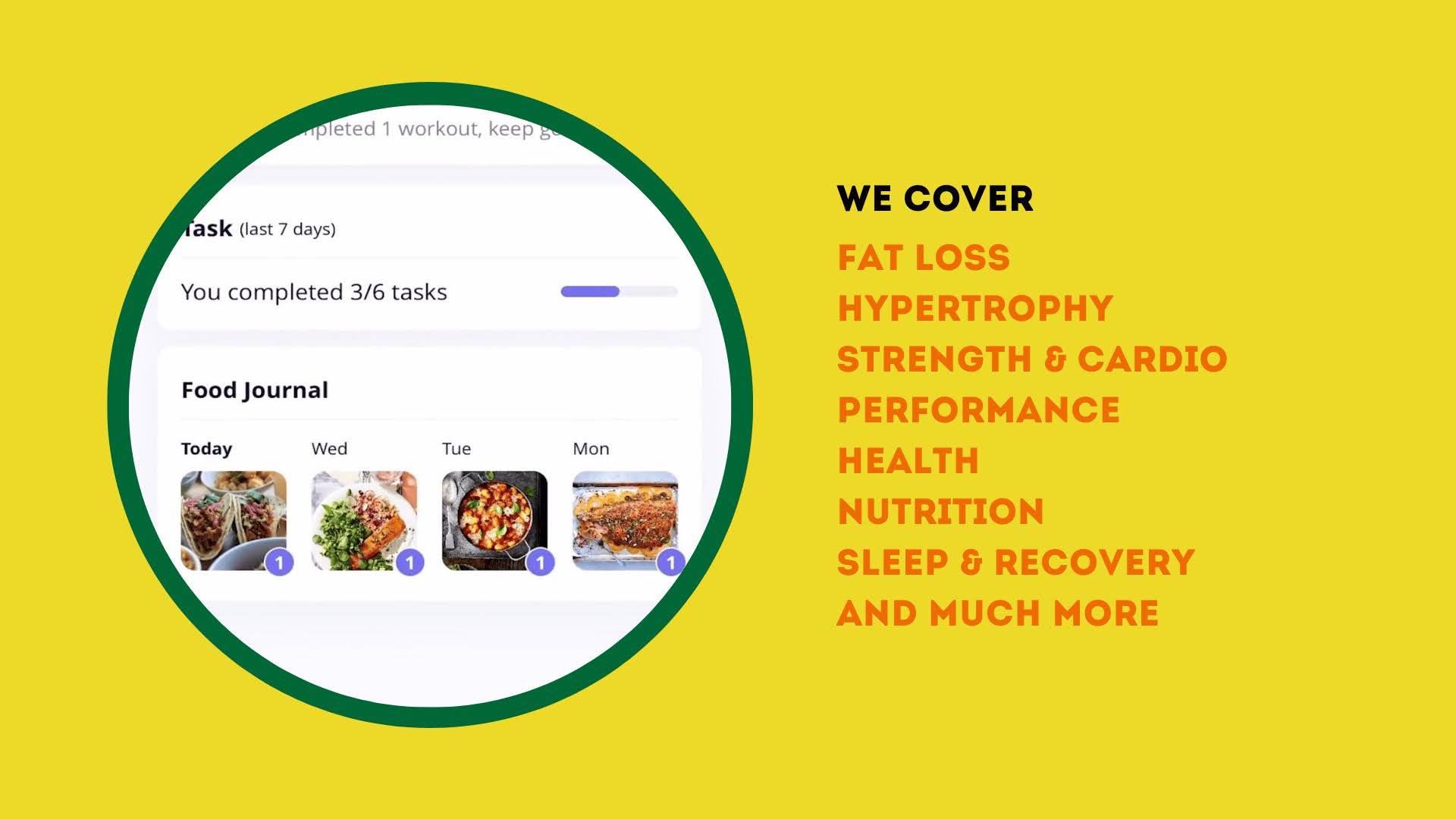 Some of the many things we coach at Strength By Fitness, yoga, strength, endurance, power, sports performance, nutrition, plant-based foods, healthy habits, scheduled quality sleep, sports combat, fat loss, and much more