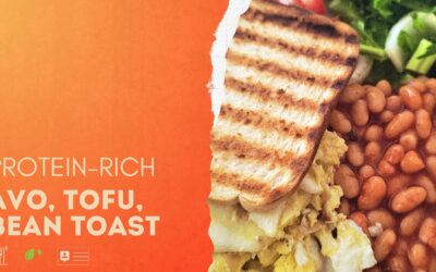 Client & Member Exclusive Recipe: Tofu, Butter bean and Black bean, Avo Toast.