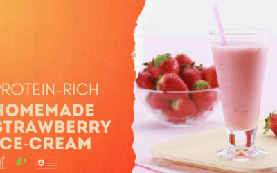 Member Exclusive: High-Protein Home Made Strawberry Ice Cream. Rich In Higher-SPC Nutrients.