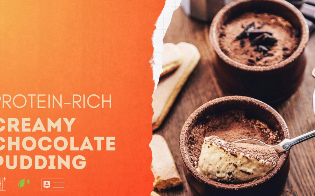 Creamy, homemade protein-and-fiber-rich chocolate pudding from Strength By Fitness
