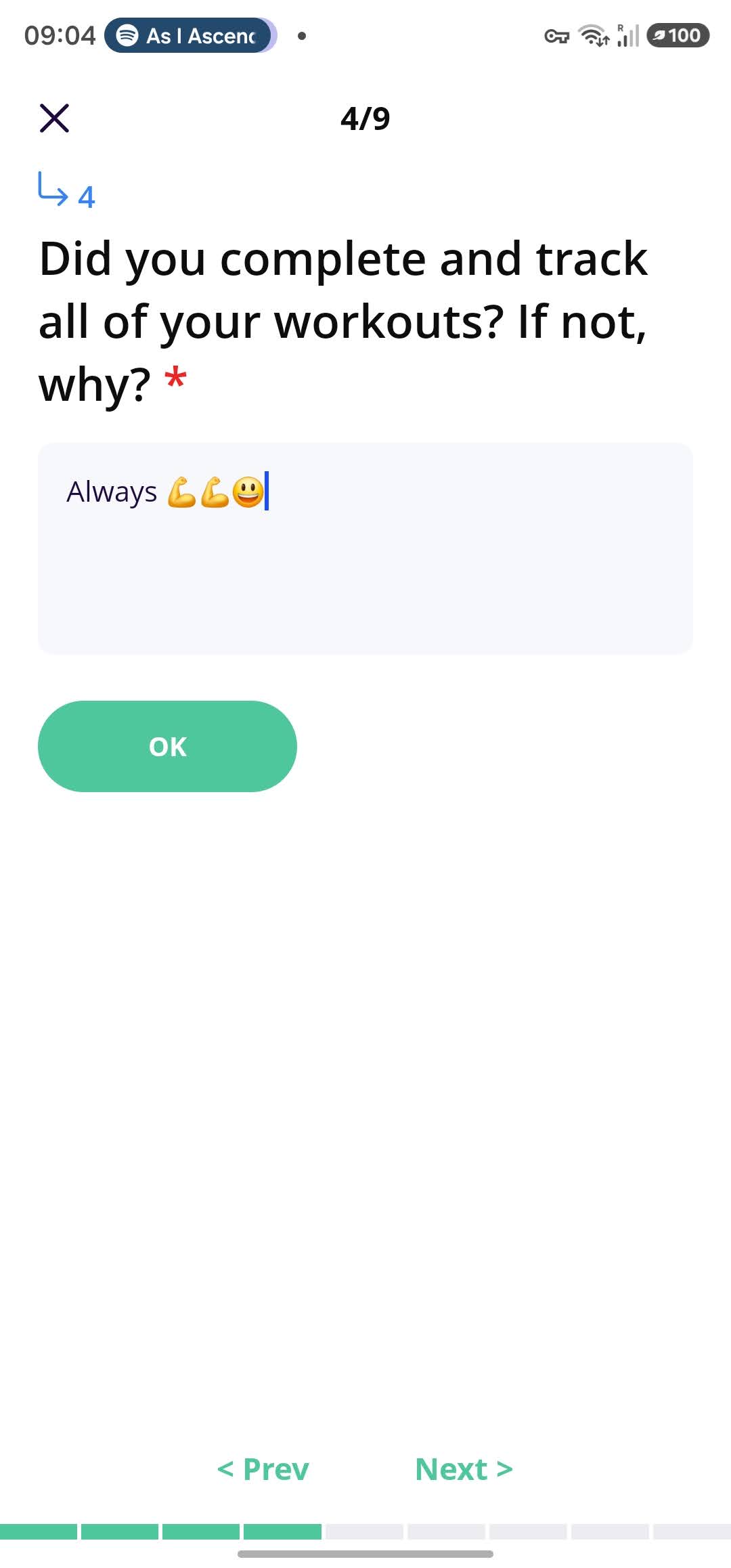 For some clients, weekly, monthly, or bimonthly check in forms are also part of the coach, client experience. All depending on how that particular client view such a scheduled check in. For some it adds stress, while for others it builds adherence.